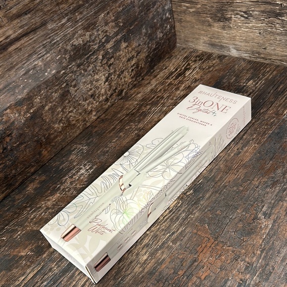 Hauteness 3-in-ONE Digital Curler Waves Straightner Styler - Pearlescent White - Picture 2 of 3